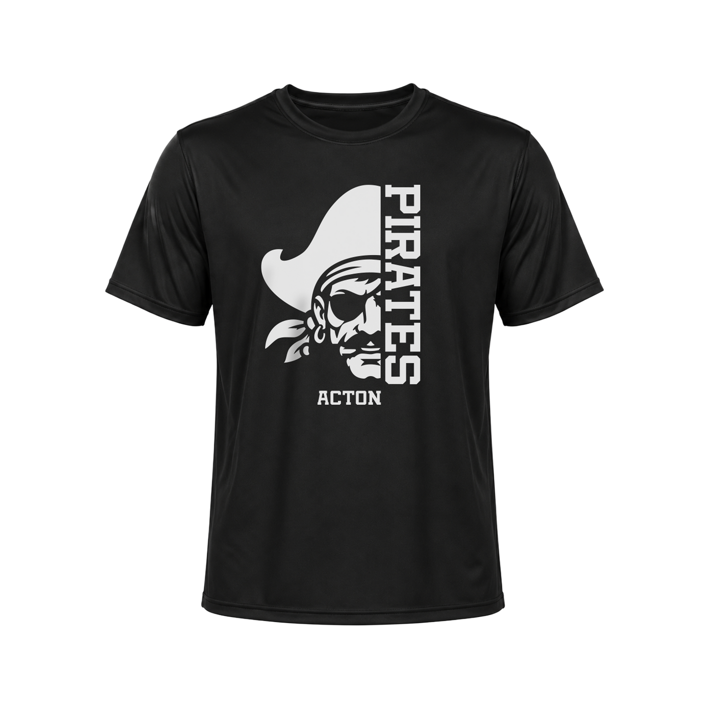 Acton Half Pirate Athletic Tee Black
