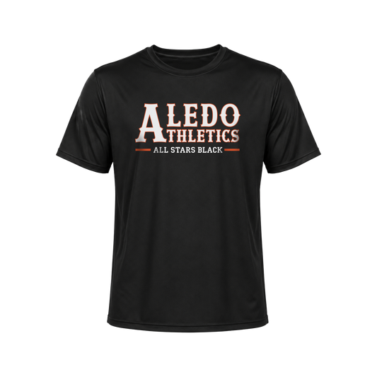 Aledo Athletics Black Athletic Tee