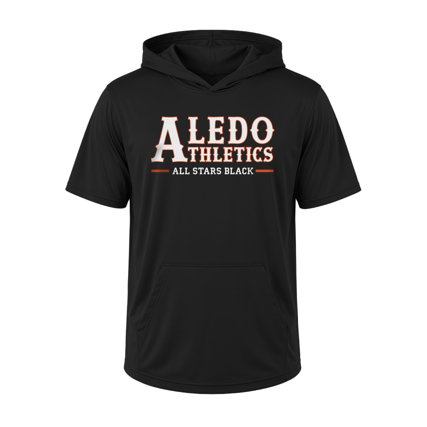 Aledo Athletics Black Short Sleeve Hoodie