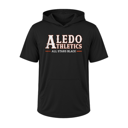 Aledo Athletics Black Short Sleeve Hoodie