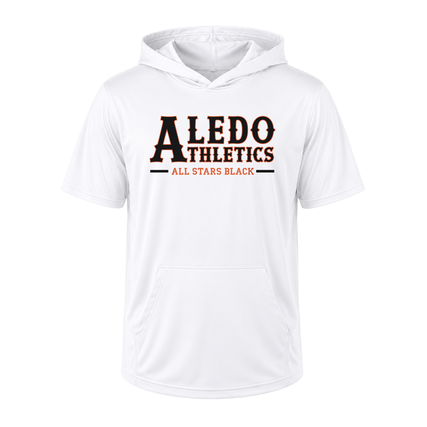 Aledo Athletics White Short Sleeve Hoodie