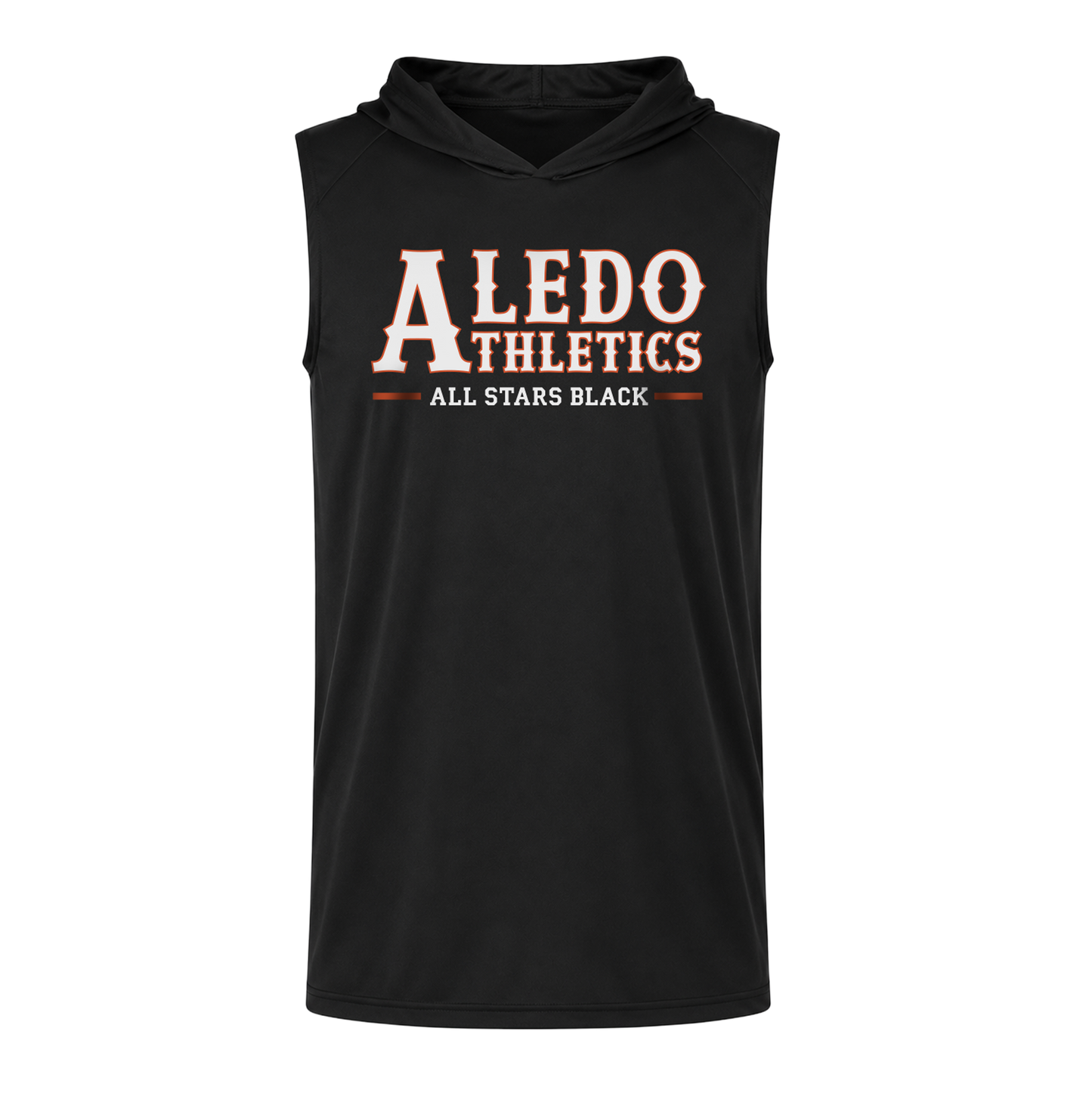 Aledo Athletics Black Sleeveless Hoodie