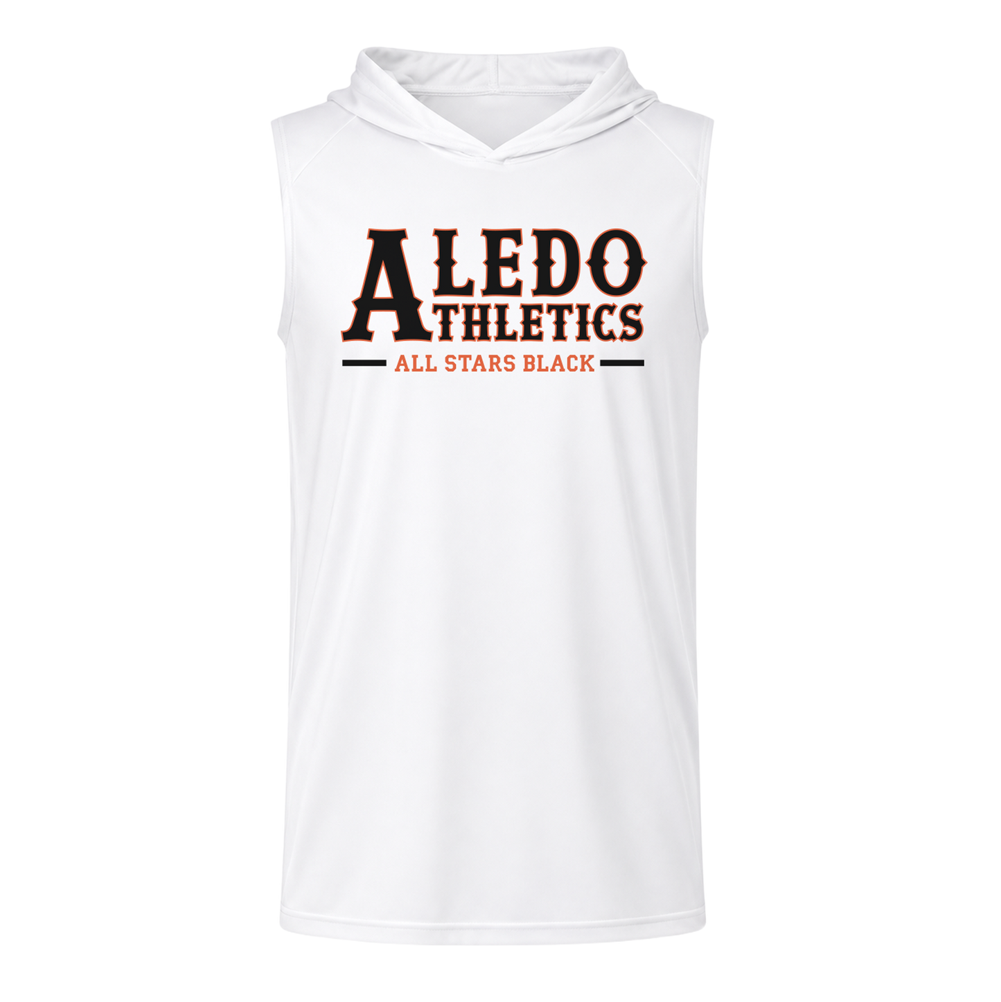 Aledo Athletics White Sleeveless Hoodie